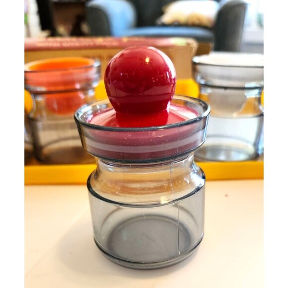 6-Piece Multi-Purpose Air-Tight Storage Jar Set With Colorful Utility Rack - Picture 6 of 6